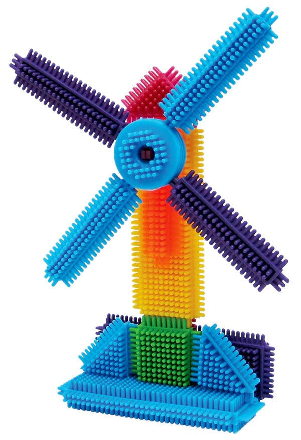 Edushape Magic Brix Giant Set, This Edushape Magic Brix Giant Set is an ideal toy for early childhood learners as it encourages hands-on exploration and imaginative play. The Edushape Magic Brix Giant Set includes 360 pieces of colourful, bristly blocks that can be easily connected, built and rolled to create a variety of structures and shapes. The tactile and flexible texture of the pieces makes them perfect for little hands to grip and play with for hours. As children enhance their creativity and fine mot