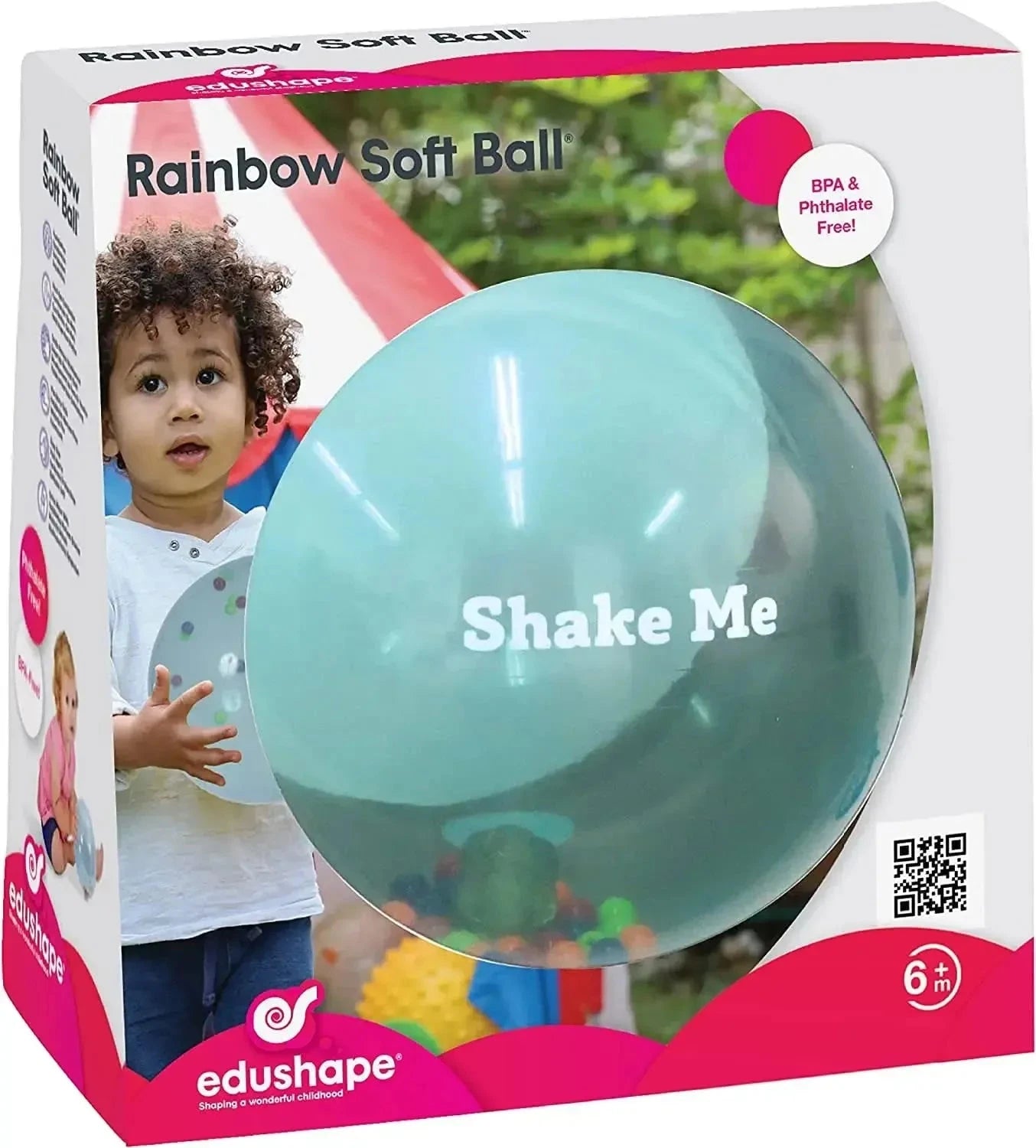 Edushape Rainbow Soft Ball-Edushape Rainbow Soft Ball