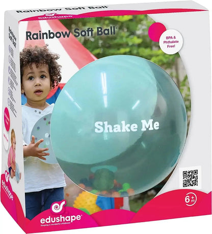Edushape Rainbow Soft Ball-Edushape Rainbow Soft Ball