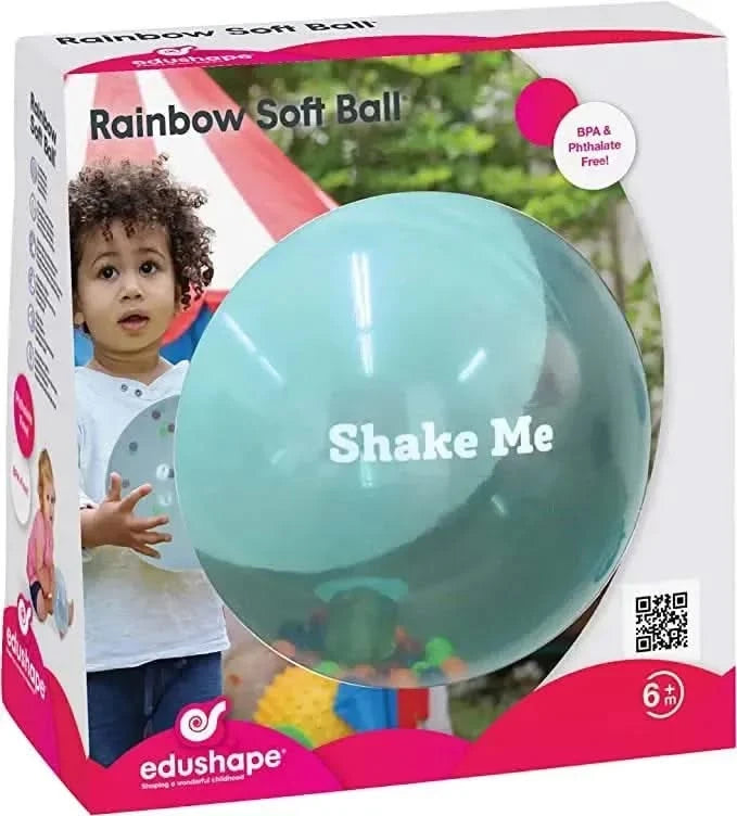 Edushape Rainbow Soft Ball-Edushape Rainbow Soft Ball