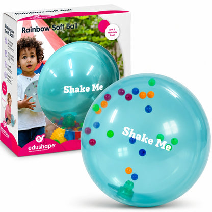 Edushape Rainbow Soft Ball-Edushape Rainbow Soft Ball