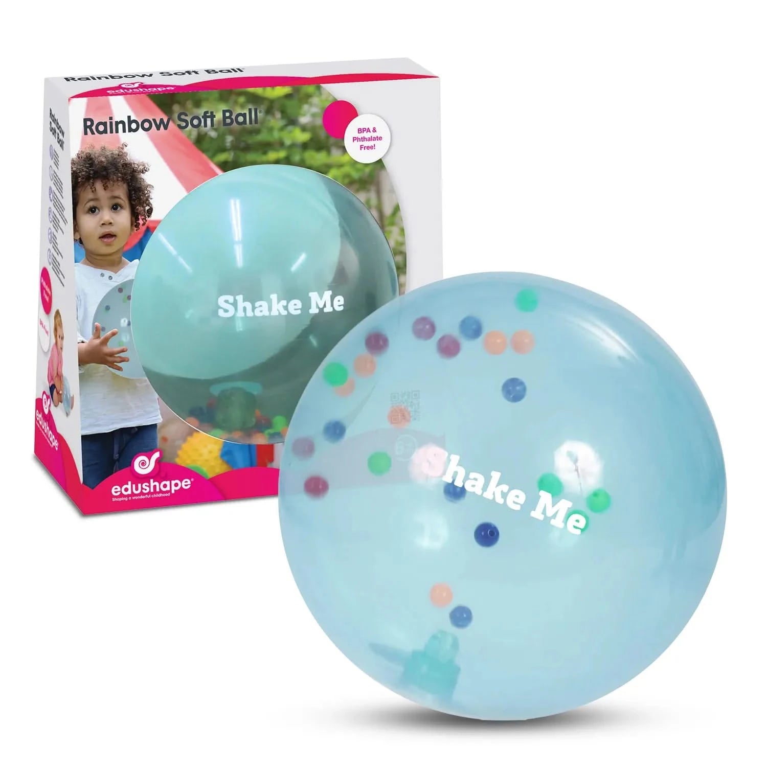Edushape Rainbow Soft Ball-Edushape Rainbow Soft Ball