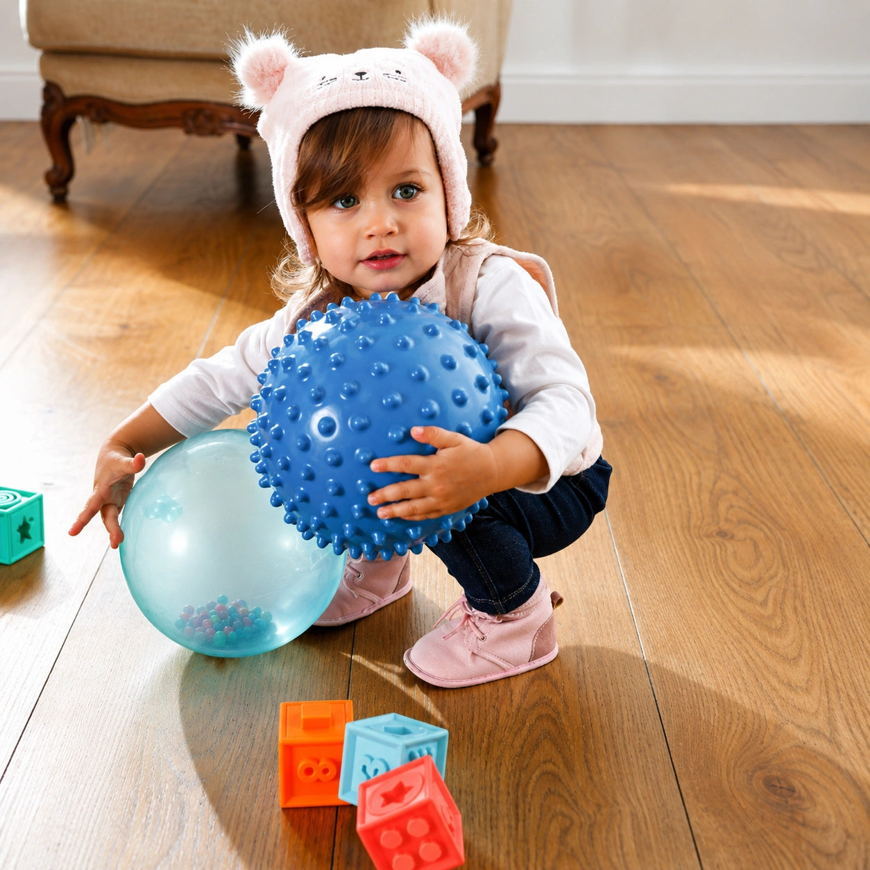 Edushape Rainbow Soft Ball-Edushape Rainbow Soft Ball
