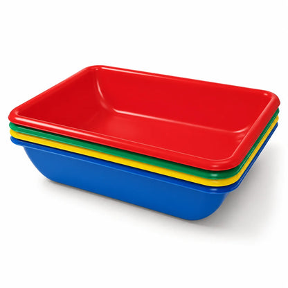 Edushape Sand & Water Activity Tubs - Set of 4-Edushape Sand & Water Activity Tubs - Set of 4