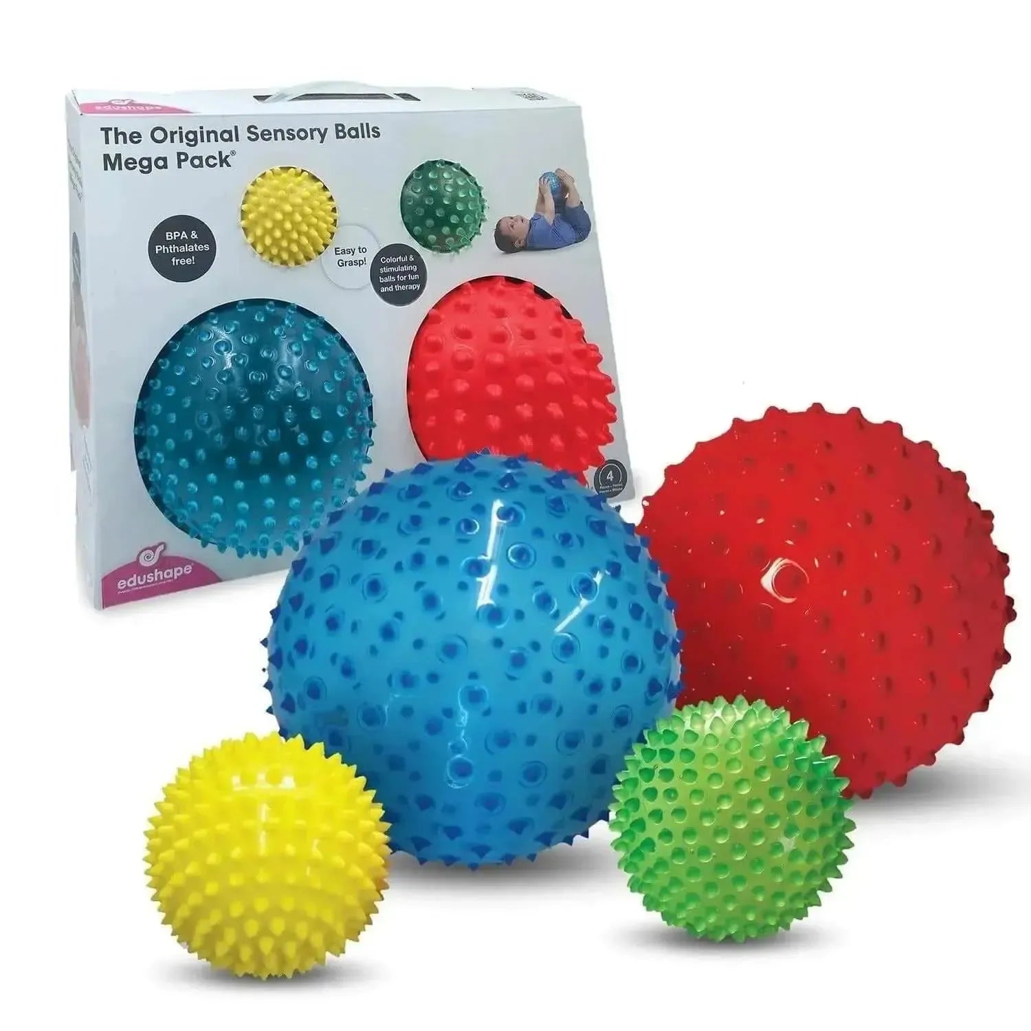 Edushape Sensory Ball Mega Pack Textured Ball Tactile Ball Therapy Edushape Sensory Ball Mega Pack Textured Ball Tactile Ball Therapy