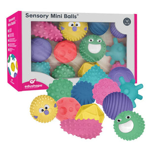 Edushape Sensory Mini Balls 12 Piece Set-Edushape Sensory Mini Balls 12 Piece Set