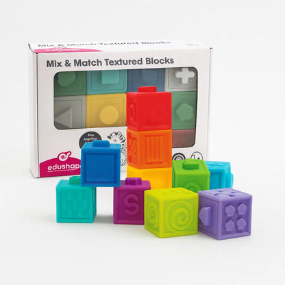 Edushape Textured Pop Blocks-Edushape Textured Pop Blocks