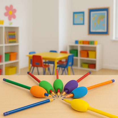 Egg Pencil Grips 6 Pack-Egg Pencil Grips 6 Pack