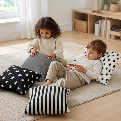Element Scatter Cushions Set Of 4 in natural early-years play setting 7