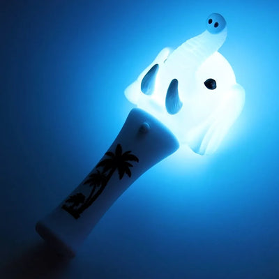 Elephant Mini Light Up Animal Wand 7"-Elephant Mini Light Up Animal Wand 7"