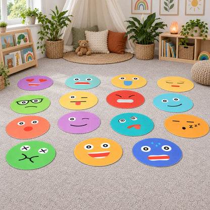 Emoticons set of 15 in a natural early years classroom lifestyle setting without children – image 2 of 8