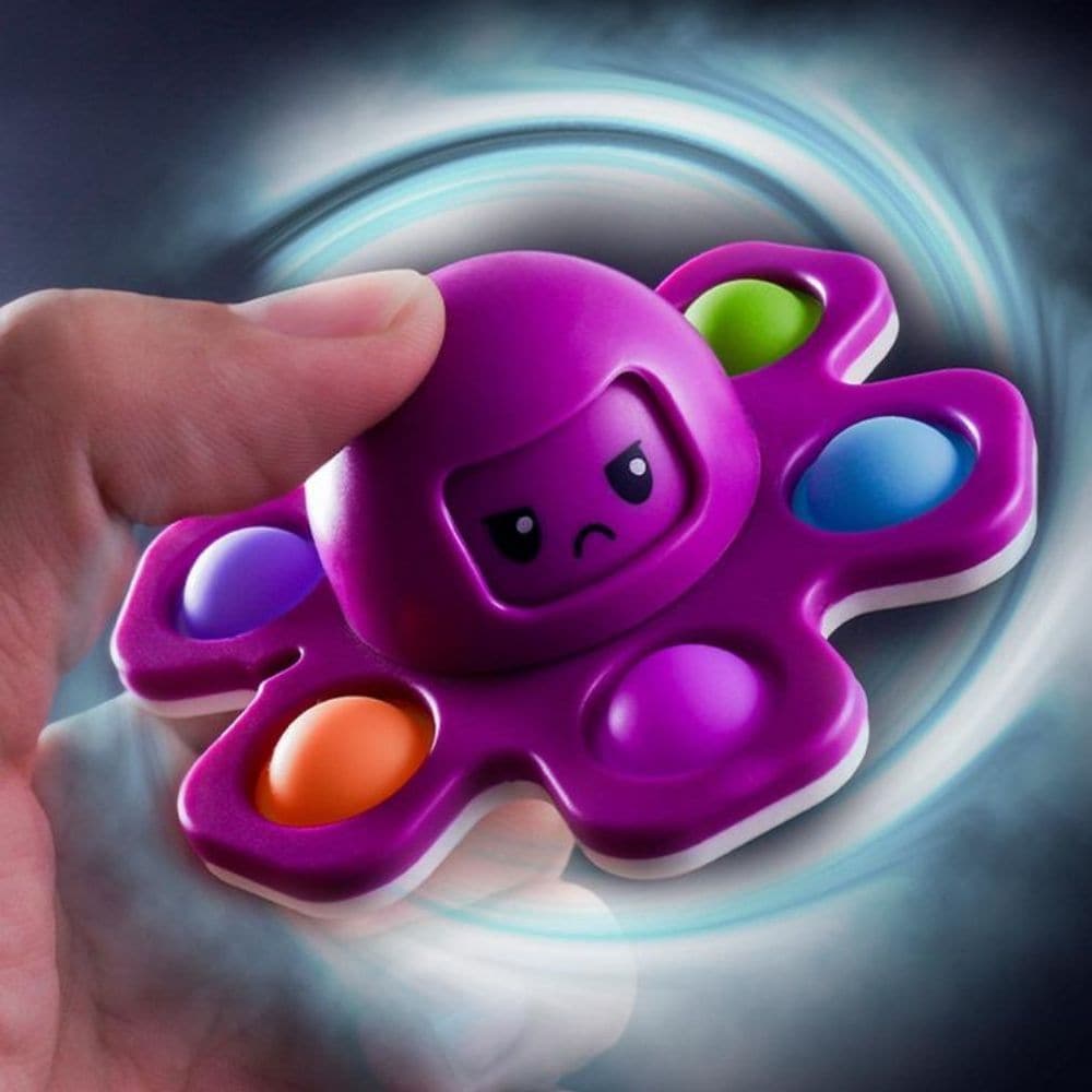 Emotions Push Popper Octopus, The Emotions Push Popper Octopus is a unique Fidget toy with push popper pads and when you pop the Octopus its facial expressions change. This addictive Emotions Push Popper Octopus is one of this years best sellers for us and has been so popular on social media as a unique and fun fidget toy resource. The Emotions Push Popper Octopus also spins making this such a compulsive sensory resource that keeps fiddling fingers busy and minds occupied. Push poppers snap like never-endin