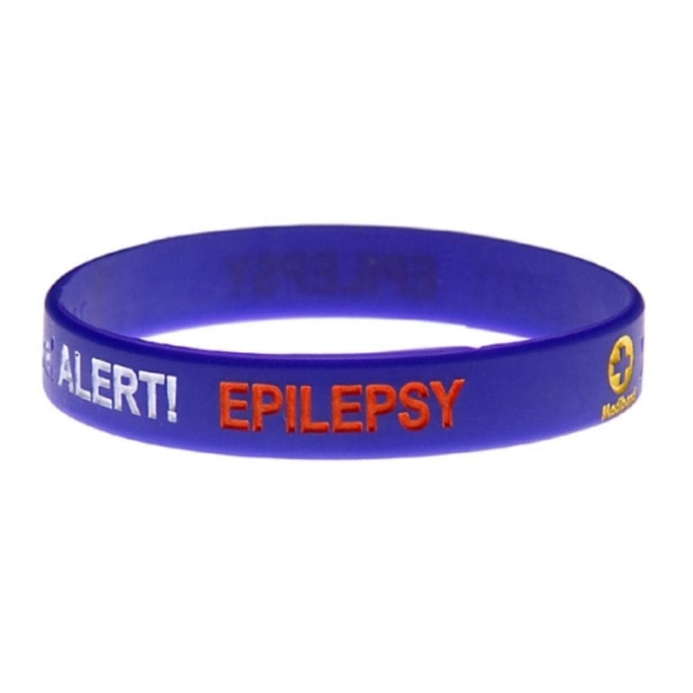Epilepsy Alert Wristband, Introducing our Epilepsy Wristband, a must-have accessory that provides peace of mind for individuals and parents of children with epilepsy. In case of an emergency, this wristband ensures that your vital information is promptly and efficiently communicated to medical professionals.Crafted from 100% hypo-allergenic silicone, this wristband offers utmost comfort without causing any skin irritation. Designed to be hard-wearing and long-lasting, it can withstand the wear and tear of e