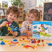 Children building Kid K'NEX Farmin' Friends
