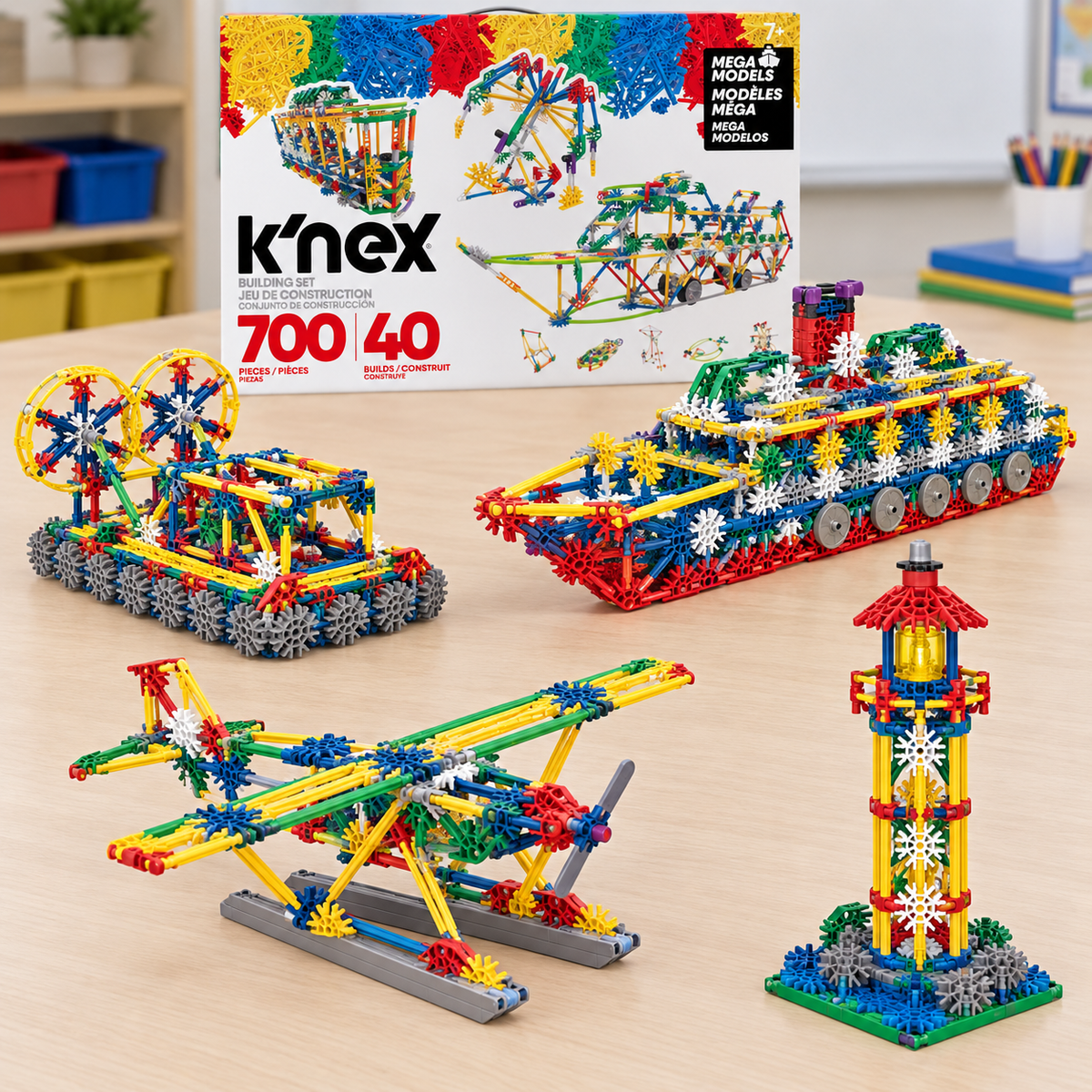 Selection of K'NEX Mega Models constructions