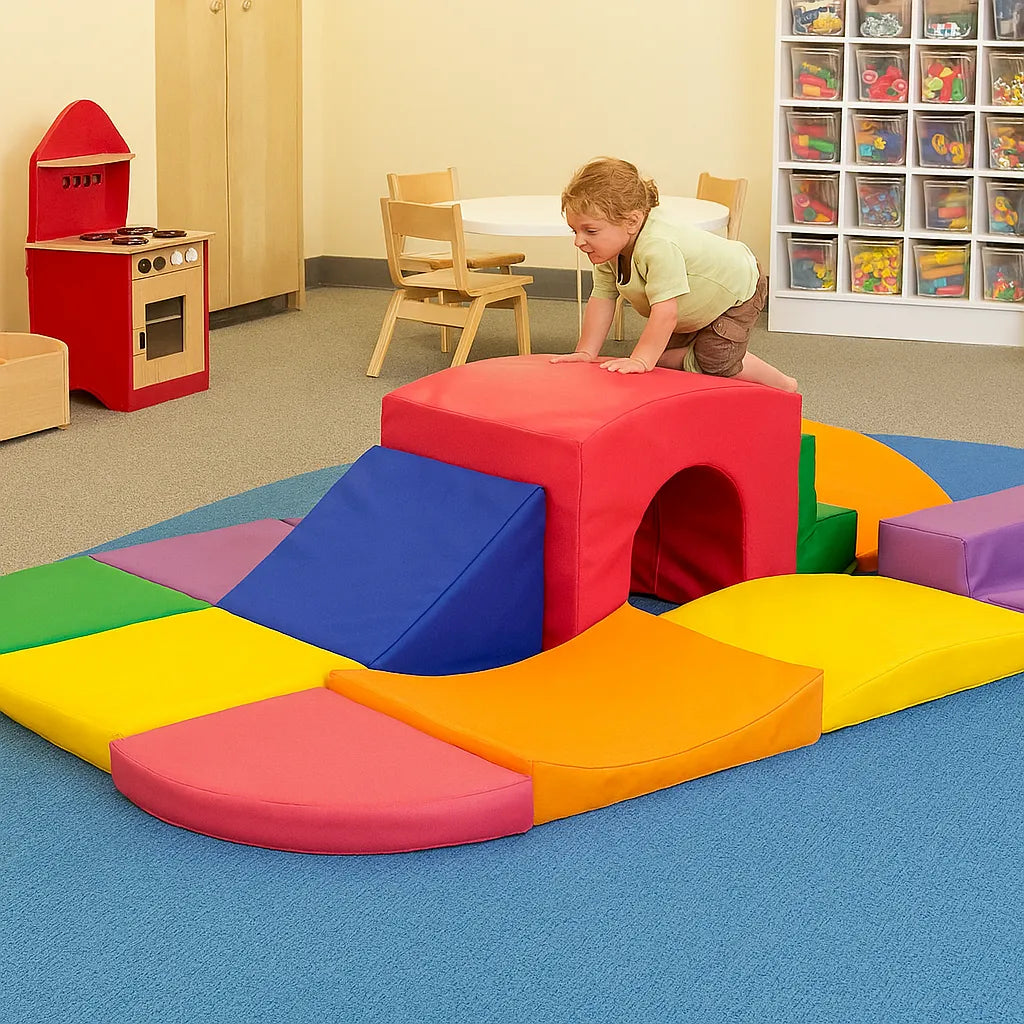Exploration Area 8 Piece Soft Play Set-Exploration Area 8 Piece Soft Play Set