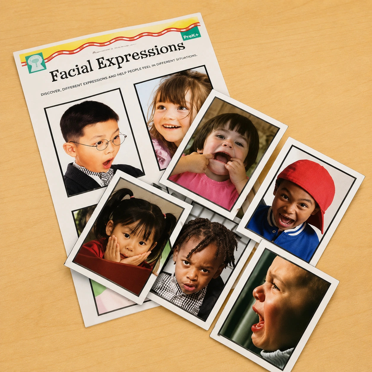 Facial Expressions Learning Cards-Facial Expressions Learning Cards
