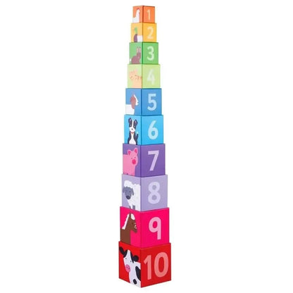 Stacking Cub Farmyard Stacking Cubes,Bigjigs wooden stacking cube,wooden stacking ...