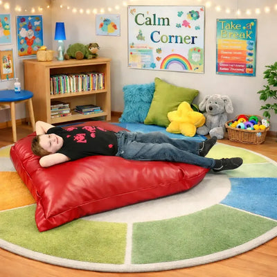 Faux Leather Beanbag Sensory Cushion-Faux Leather Beanbag Sensory Cushion