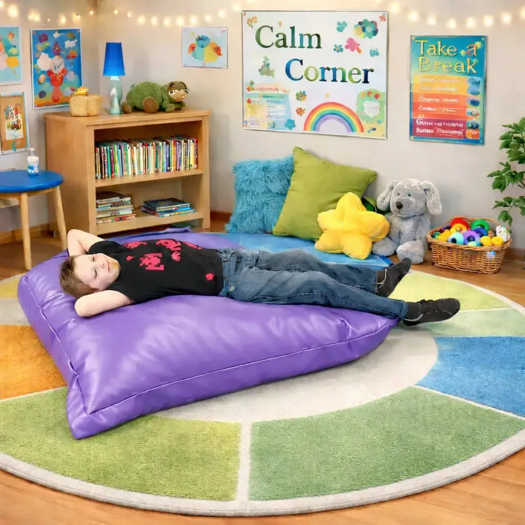 Faux Leather Beanbag Sensory Cushion-Faux Leather Beanbag Sensory Cushion