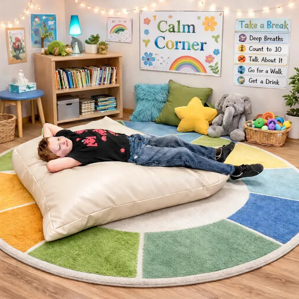 Faux Leather Beanbag Sensory Cushion-Faux Leather Beanbag Sensory Cushion