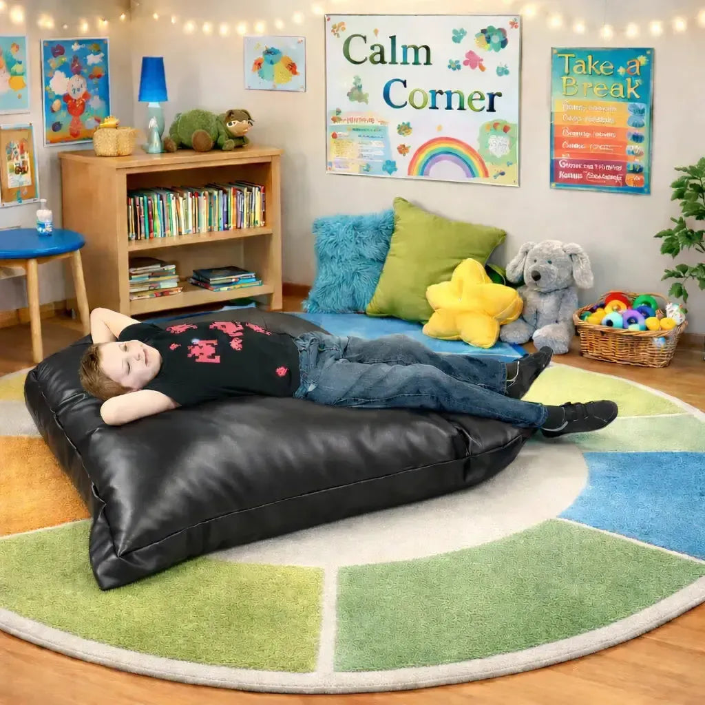 Faux Leather Beanbag Sensory Cushion-Faux Leather Beanbag Sensory Cushion