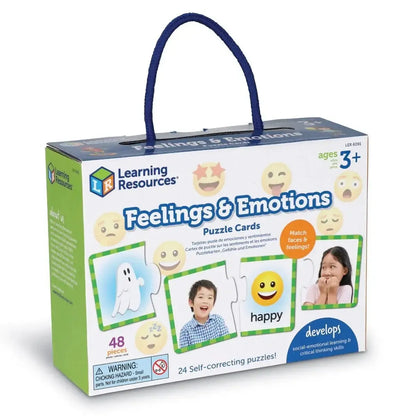 Feelings & Emotions Puzzle Cards-Feelings & Emotions Puzzle Cards