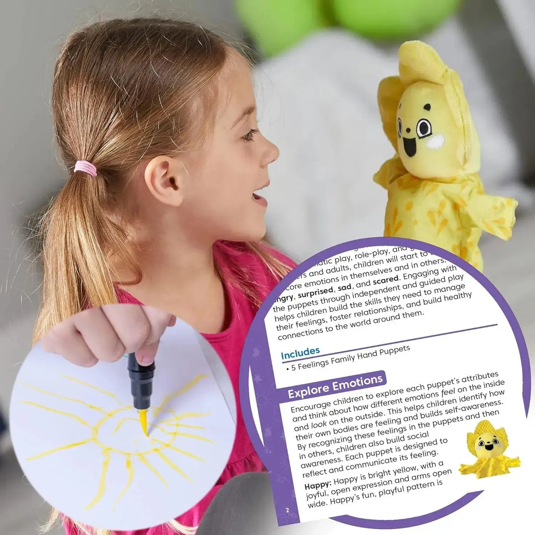 Feelings Family Hand Puppets-Feelings Family Hand Puppets
