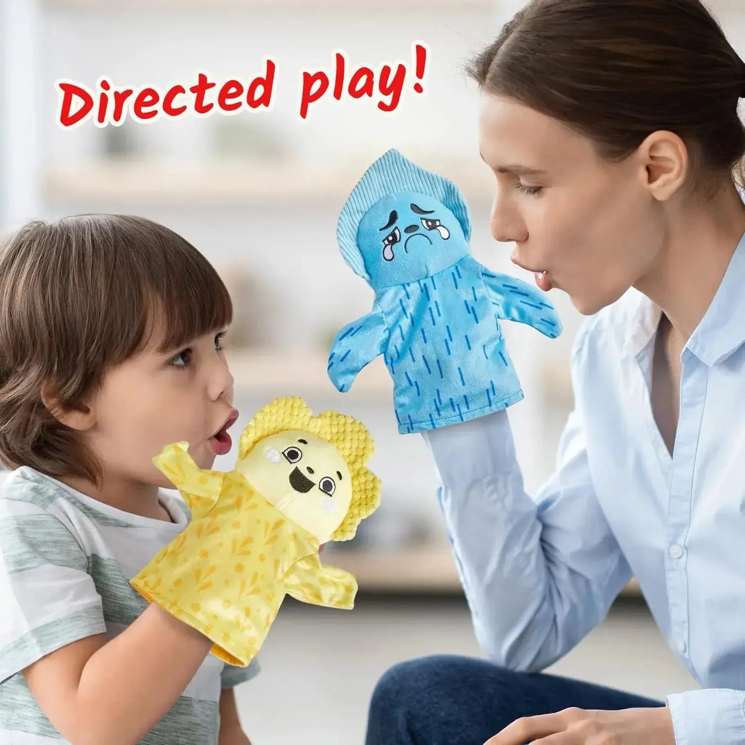 Feelings Family Hand Puppets-Feelings Family Hand Puppets