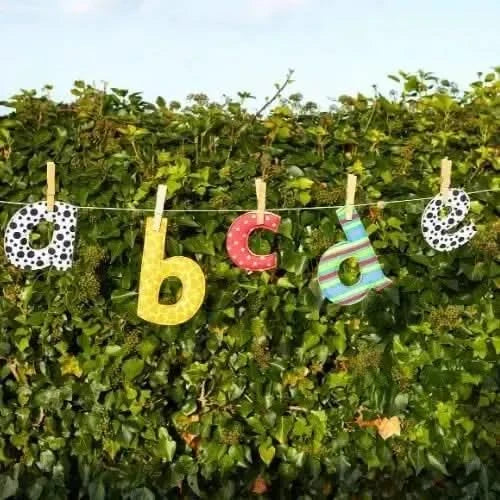 Feely Fabric Letters-Feely Fabric Letters