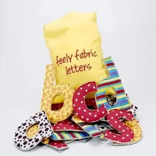 Feely Fabric Letters-Feely Fabric Letters