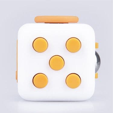 Fidget cube, The Fidget Cube is the ultimate finger fidget gadget. If you need your nerves calming or your boredom feeding, this little highly addictive Fidget cube is just the device for you. Keep the fidget cube in your pocket or bag and take it where ever you go. The Fidget cube has six different functions to help soothe away the stresses and strains of the modern world. Glide, roll, click, rub, spin and flip, in any order, at any time. The Fidget cube is a great fine motor workout for fingers of the you