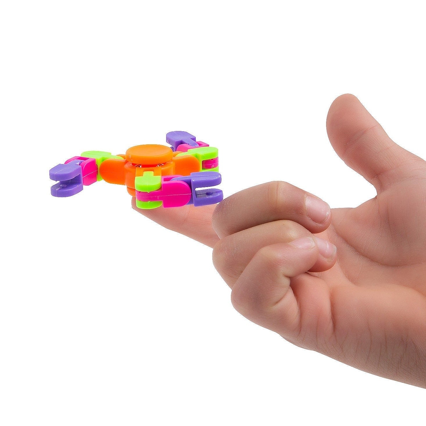 Fidget Track Spinner, Introducing the Fidget Track Spinner, a sensory delight with bendable arms that can be twisted and shaped to your heart's content. Give it a spin, and you'll be entranced by its exceptionally smooth rotation. Key Features of the Fidget Track Spinner: Flexible Arms: The Fidget Track Spinner boasts bendable arms, each with its own fidget track. These arms can be posed at various angles, offering endless possibilities for creative exploration. Stimulate Your Imagination: This spinner is n