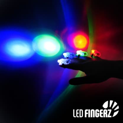 Finger torches pack of 4, The bright LED Finger Light torch is a must-have accessory for anyone who loves to bring a little sparkle and shine to their world. Simply attach it to any finger and watch as it illuminates and follows your every move. But why stop at just one? With the Finger Light torch set, you can attach all four LED lights to create a mesmerizing multi-colored light show. Whether you're hosting a party, creating a sensory experience, or simply having fun in a darkened area, these torches are 