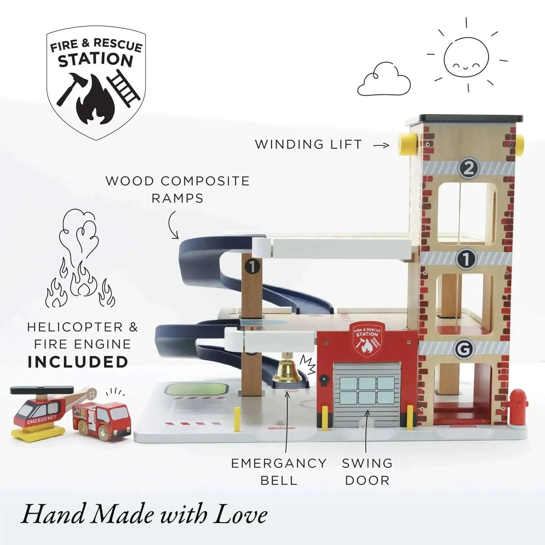 Fire & Rescue Wooden Garage-Fire & Rescue Wooden Garage