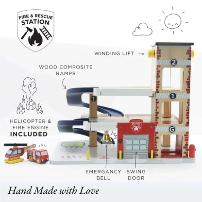 Fire & Rescue Wooden Garage-Fire & Rescue Wooden Garage