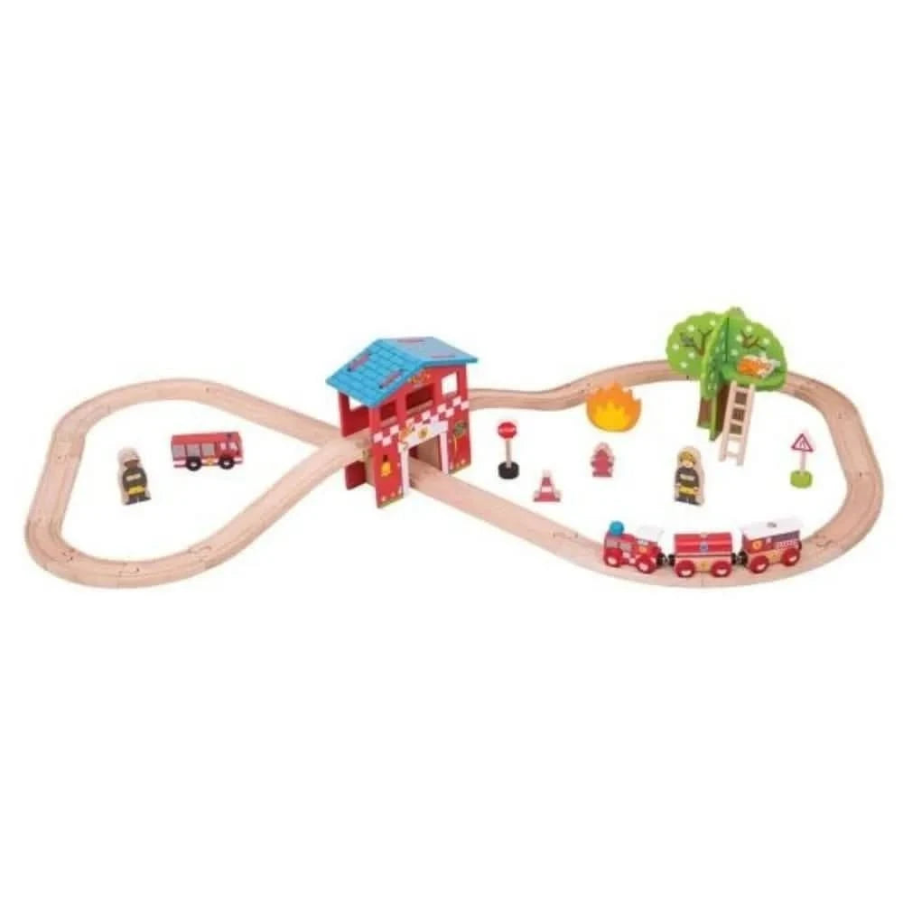 Fire Station Train Set-Fire Station Train Set