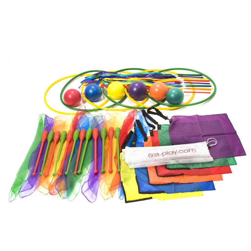First-play Junior Rhythmic Gymnastics Pack, The First-play Junior Rhythmic Gymnastics Pack is a great pack to introduce children to develop basic rhythmic gymnastics skills and movement through with a variety of colourful products.The First-play Junior Rhythmic Gymnastics Pack comes supplied in storage bag and provides the perfect Introduction to rhythmic gymnastics and encourages fun and participation amongst children. Introduction to rhythmic gymnastics. Encourage fun and participation amongst children. 5