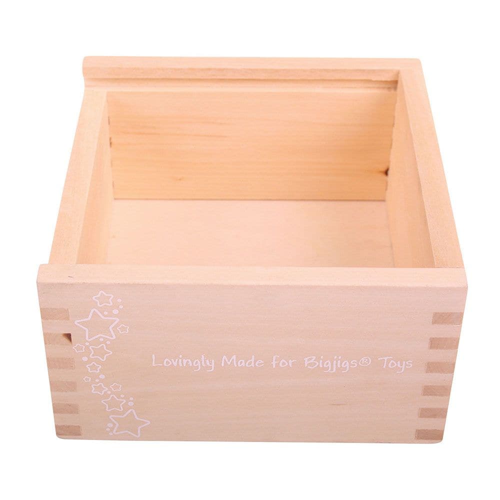 First Posting Box, Help your little one develop colour and shape recognition with this wooden Posting Box. Match the shapes to the colours and slots on the top of this wooden box and post each shape through the correct hole. Help your little one develop colour and shape recognition with this wooden Posting Box. Match the shapes to the colours and slots on the top of this wooden box and post each shape through the correct hole. The wooden box features a sliding top to allow easy access to all shapes and stor