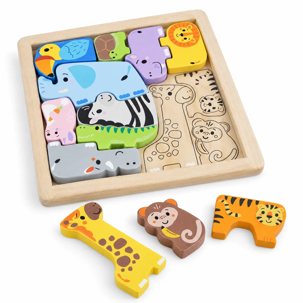 Fisher-Price Wooden Animal Puzzle-Fisher-Price Wooden Animal Puzzle