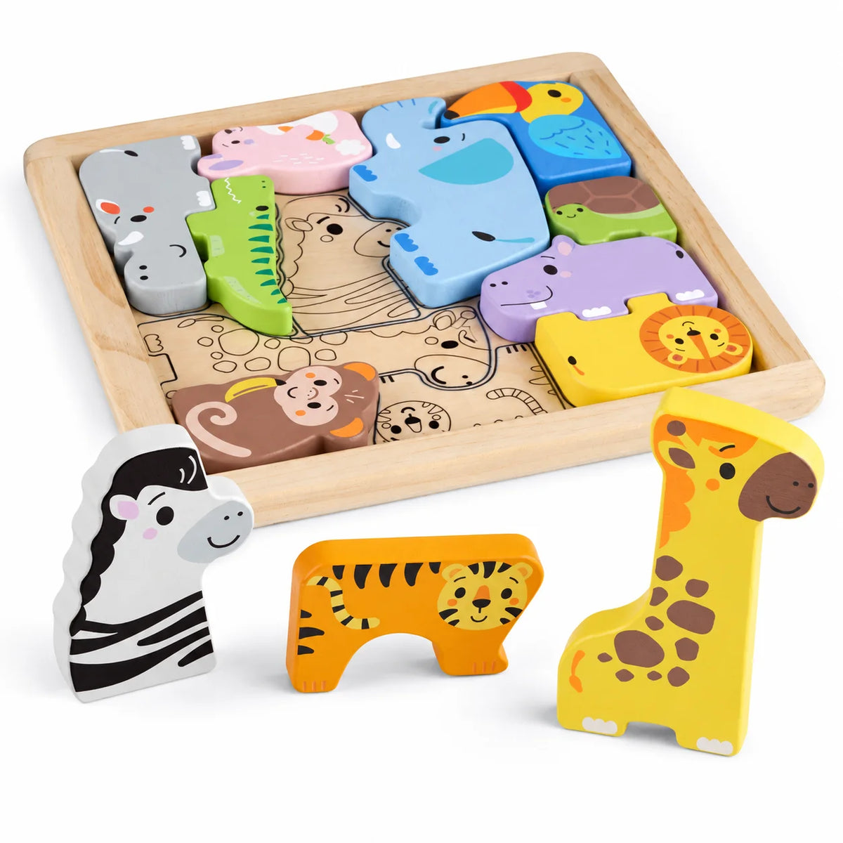 Fisher-Price Wooden Animal Puzzle-Fisher-Price Wooden Animal Puzzle