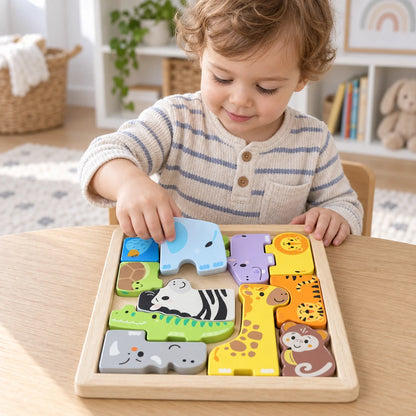 Fisher-Price Wooden Animal Puzzle-Fisher-Price Wooden Animal Puzzle