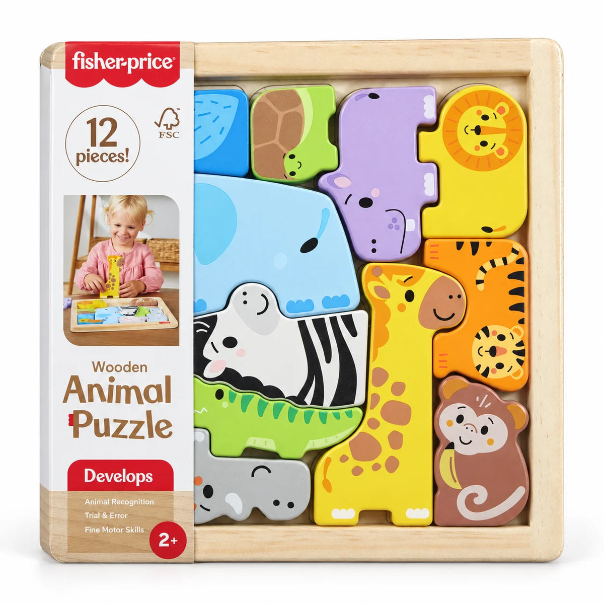 Fisher-Price Wooden Animal Puzzle-Fisher-Price Wooden Animal Puzzle