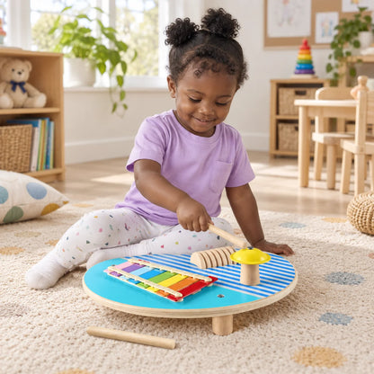 Fisher-Price Wooden Music Table-Fisher-Price Wooden Music Table