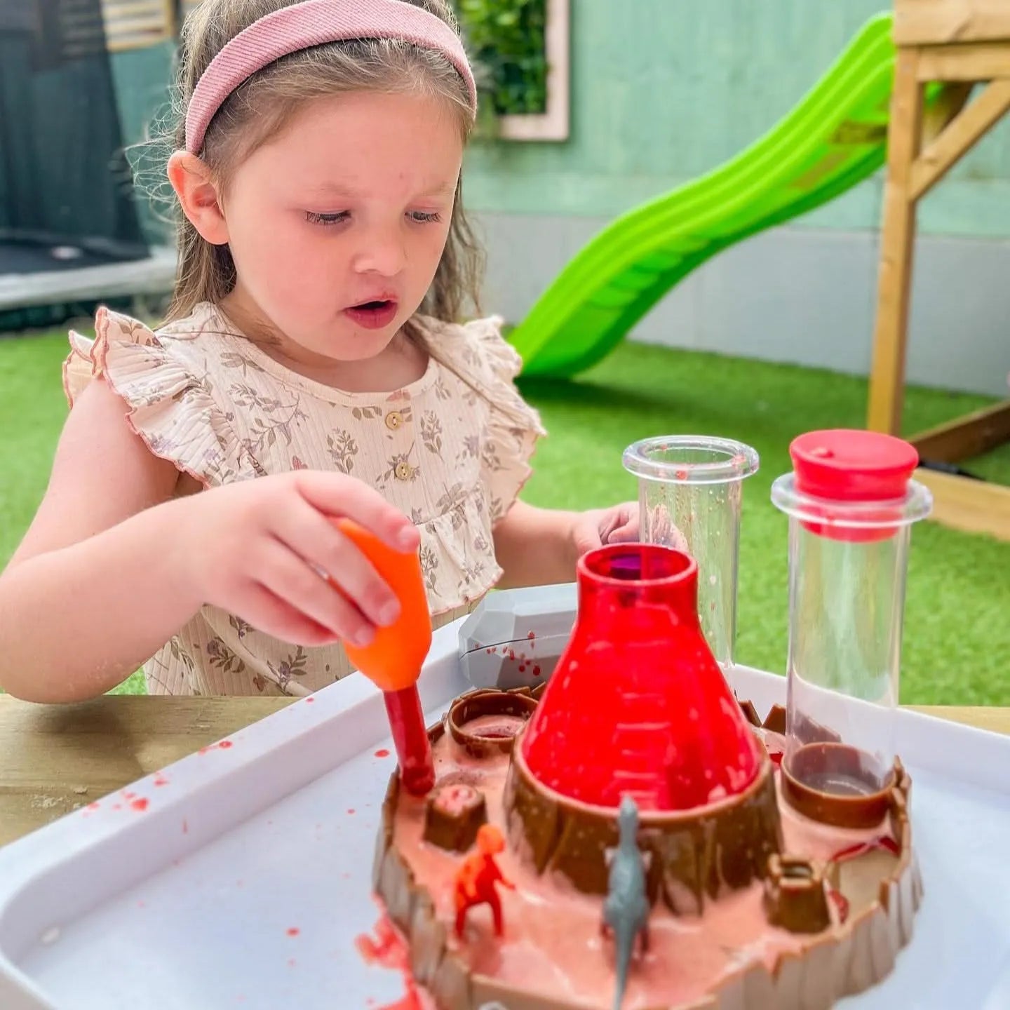 Fizzy Volcano Preschool Science Lab