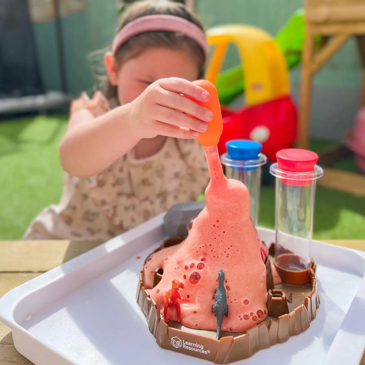 Fizzy Volcano Preschool Science Lab