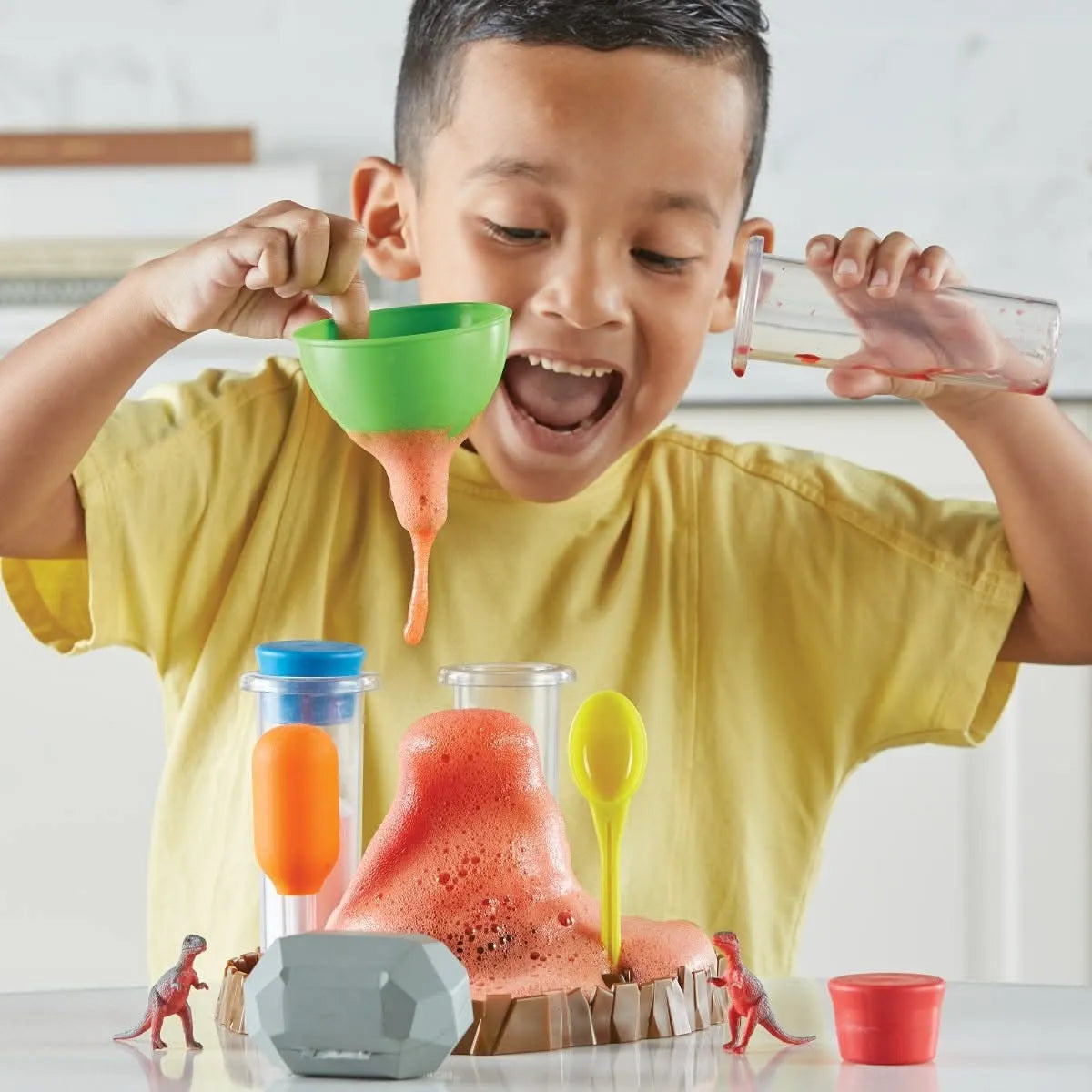Fizzy Volcano Preschool Science Lab-Fizzy Volcano Preschool Science Lab