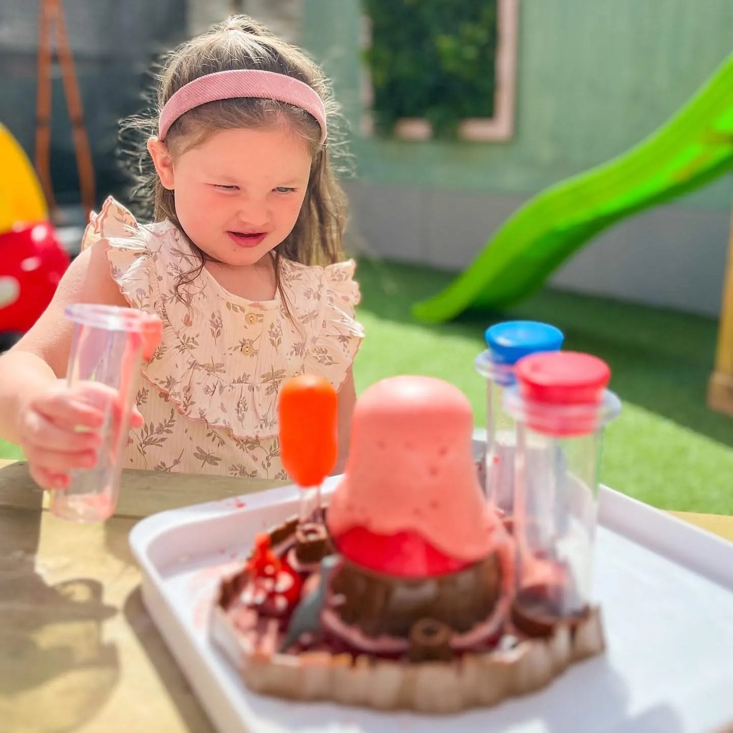 Fizzy Volcano Preschool Science Lab