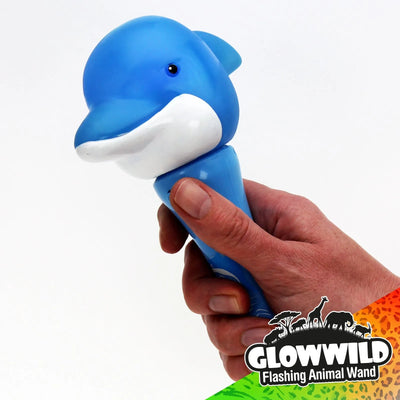 Dolphin Mini Light Up Animal Wand 7"-Dolphin Mini Light Up Animal Wand 7"