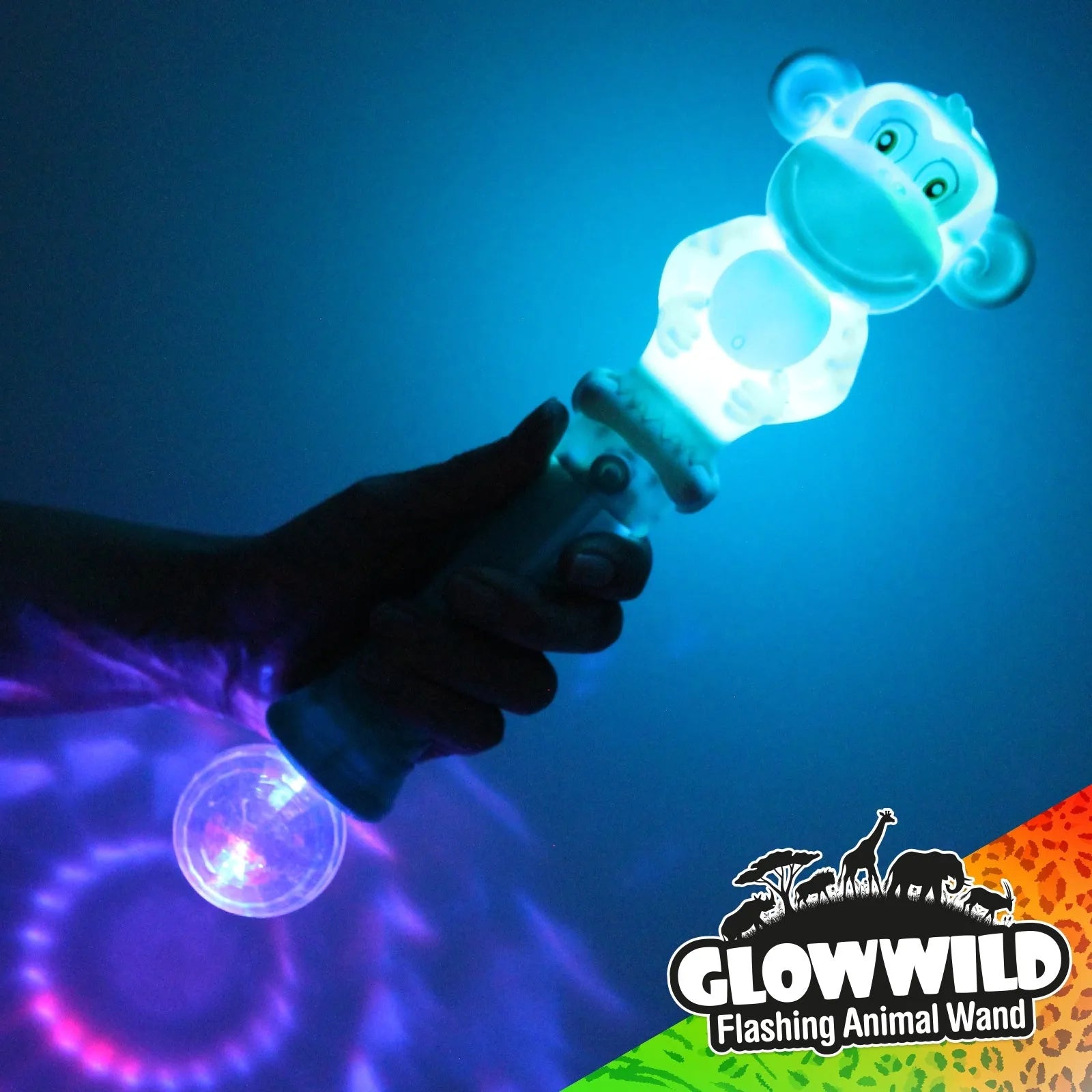 Monkey Mega Flashing Animal Wand-Monkey Mega Flashing Animal Wand